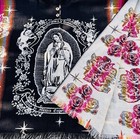 Our Lady Of Guadalupe Alpaca Poncho unisex One Size  Made In Ecuador