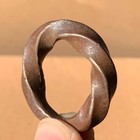 Extremely Rare Ancient Viking Twisted Ring Silver Artifact Authentic