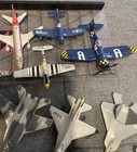 35 Pc Vintage Diecast Airplane Plane Jet Fighter Lot Repair Salvage Diorama