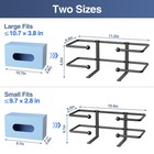Glove Box Dispenser Wall Mount  Metal Tissue Holder  Black Small 