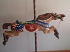 Patriotic Carousel Horse  By C w  Parker  Full Size 1925-35   