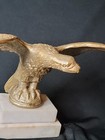 Large Vintage Bronze  Brass Eagle Architectural Finial Flag Pole Topper  10 