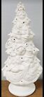 Ceramic Bisque  Ready To Paint snowman Family Christmas Tree   Lighting Included