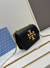 Tory Burch Eleanor Small Convertible Chain Women s Leather Shoulder Bag Black