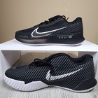 Nike Court Air Zoom Vapor 11 Tennis Black white Womens Size 10 New Dr6965-001
