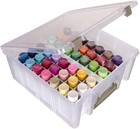 Artbin Super Satchel Double Deep Compartment Box - Art Storage With 8 Removable