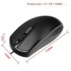 Usb 2 0 Optical Wired Scroll Wheel Mouse Pc Laptop Notebook Desktop Black Mice