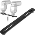1 4   Dual Camera Mount Flash Bracket Extension Bar 10 6   Straight Flash Bra   