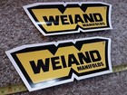 Lot Of 2 Vintage Weiand Intake Manifold Racing Decals Stickers Nascar Nhra 871