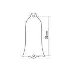 New 2-ply Plain Black Bell Truss Rod Cover For Gibson Sg les Paul bass