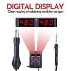 2in1 8586d Hot Air Rework Station Lcd Digital Soldering Iron Station Kit