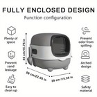 Cat Litter Box  Fully Enclosed Design  Leak-proof  Easy To Store