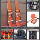 Retractable Ratchet Straps Car Trailer Tie Down Tire Strap Car Hauler Wheel Tow