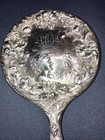 Antique  Foster   Bailey Sterling Silver Art Nouveau 1901 Repousse Hand Mirror
