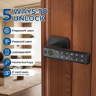 Smart Fingerprint Door Lock Keyless Entry Biometric With Ic Card Code Key App