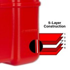 08668 Rectangular 12 Gallon Marine Fuel Tank For Outboard Engine Boats 23inches
