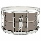 Ludwig Lu0814c Universal Brass Snare Drum  Black Nickel With Chrome  8 x 14 