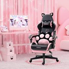Ergonomic Gaming Chair Home Office Racing Chair Footrest Lumbar Support Recline