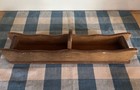 Vintage Wooden Caddy Butter Pat Holder Display Cracker Caddy Primitive Decor