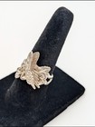 Handmade Sterling Silver Butterfly Floral Design Ring