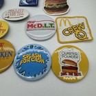 Lot Of 19 Vintage Mcdonald s Employee Uniform Advertising Button Pins 1980s