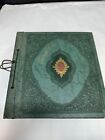 Vintage Green Scrapbook 1940s Green Inlay Nice