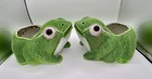 Pair Of Antique Chinese Export Porcelain Frog Form Jardini  res With Stand