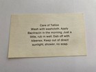 Vintage Border Line Tattoo Business Card
