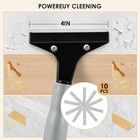 Heavy-duty Floor Scraper  4-inch Razor Blade Scraper Tool  36in  Black