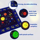 Solar System Alphabet Kids Rug Educational Playmat For Bedroom Nursery Classroom