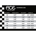 Ace Skateboard Trucks - All Sizes And Colors - Sold As Pair