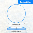 30pcs Clear Round Glass Dome Cabochons  35mm 1 38 Inch Transparent Glass Cabocho