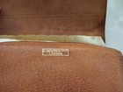 Antique C Farlow   Co London 1920s Leather Fly Fishing Wallet W pouches Leaders