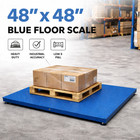 New 48 x48  Industrial Floor Scale 10000 Lb Pallet Scale Heavy Duty Warehouse