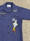 Boy Scouts Bsa Blue Cub Scout Youth Sz Large Short Sleeve Shirt W  Patch   Accs