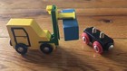 Vintage 1990 Brio Fork Lift Truck Set  33322 Wooden Railway Train Thomas Compat