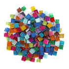 Glitter Glass Mosaic Tiles Crafting Pieces Art Hobbies Assorted Colors 50pcs