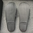 New In Box Adidas Adilette Comfort Slides Sandals Black White Striped Mens 17