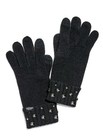 Victoria s Secret Black Rhinestone  Knit  Touchscreen Gloves New With Tags