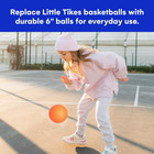 - Set Of 2 Kids Basketball - 6 Inch Mini Rubber Ball For Little Tikes - Toddl   