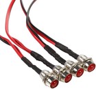 10x Car Boat Led Indicator Lights 12v 1 8w Pilot Dash Panel Warning Lamp Red 8mm