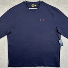Polo Ralph Lauren Classic Fit T-shirt Long Sleeve Tee Mens 2xl Blue Crewneck New