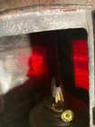 Antique Perko Nautical Marine Bow Light  Rare  Red blue Glass