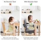 Toddler Booster Seat For Dining Table  Portable Kids Seat With Safety Buckles