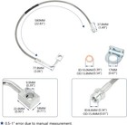 89716 Stainless Brake Lines  Front And Rear Extended Brake Lines Compatible With