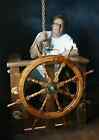New 36 Inches Pirates Wonderful Home Decor Ship Wheel Wooden Captain Boat Gaston