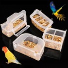 Bird Feeders Automatic Parrot Feeder Drinker Food Container Cage Accessory