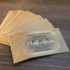 Promotional 10-pack Harry Potter Hogwarts Express Platform 9 3 4 Ticket Gifts