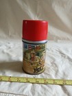 1955 Wild Bill Hickok Metal Thermos For Lunch Box   Vintage   Minty  