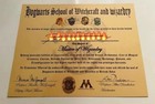 Harry Potter  Hogwarts Certificate diploma print - Personalized With Name